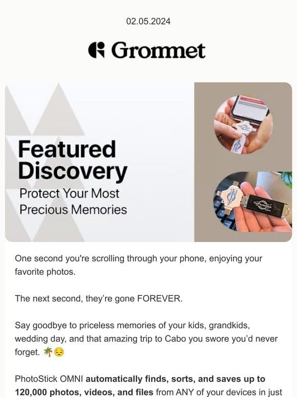 PhotoStick® OMNI – Save up to 120，000 photos & videos (without the cloud)