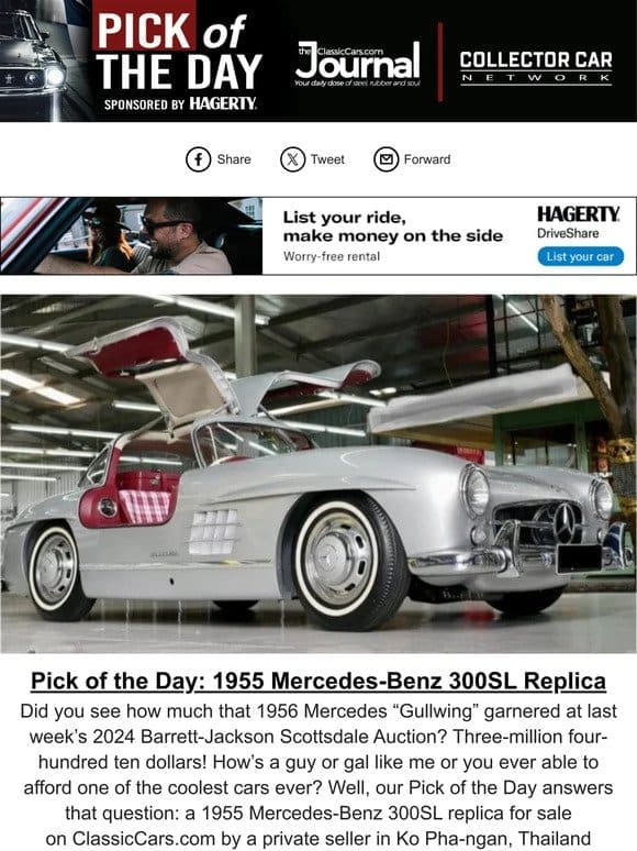 Pick of the Day: 1955 Mercedes-Benz 300SL Replica