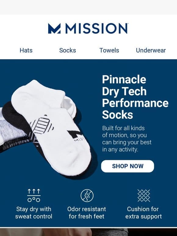 Pinnacle Dry Tech Performance Socks