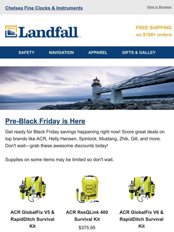 Pre Black Friday Deals For Your Next Passage @Landfall