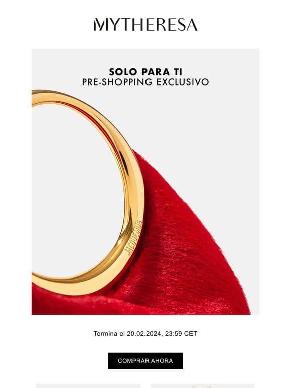 Pre-Shopping exclusivo: Jacquemus， Alaïa， Dolce&Gabbana