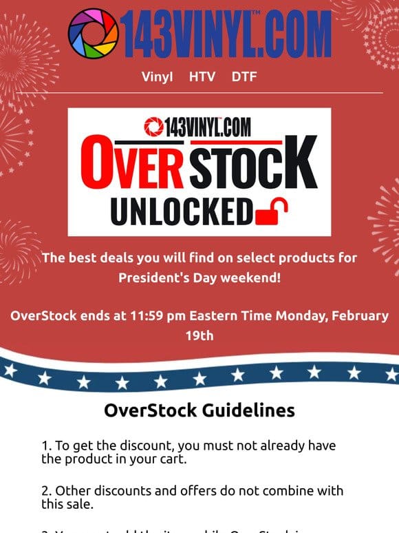 President’s Day OverStock Deals Happening Now!