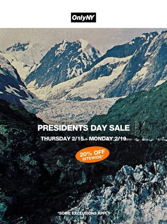 Presidents Day Sale Starts Now!