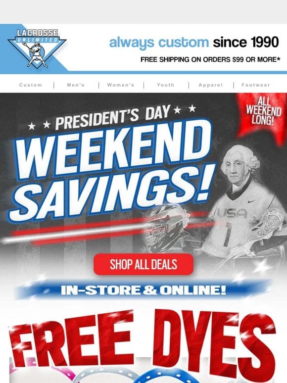 President’s Day Sale….Washington approved✅