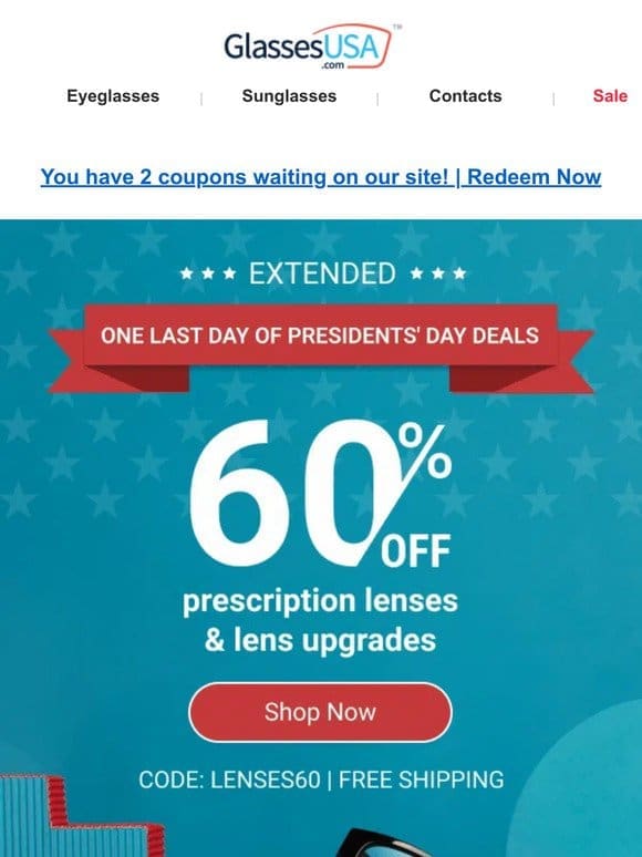 Presidents’ Day sale EXTENDED – Act fast!!!