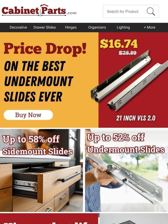 Price Drop⬇️ On the BEST Soft Close Slides