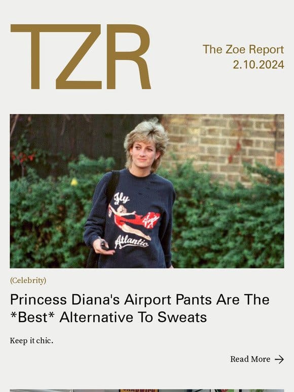 Princess Diana’s Airport Pants Are The *Best* Alternative To Sweats