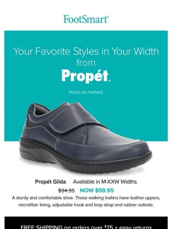 Propét – Step into Casual Comfort in Your Width