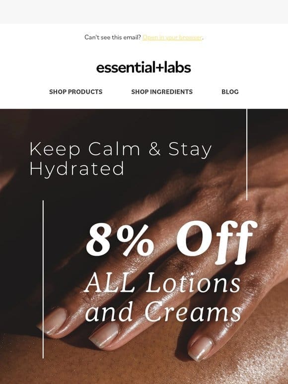 Protect Your Skin From Winter ❄️ Shop Creams & Lotions 8% Off