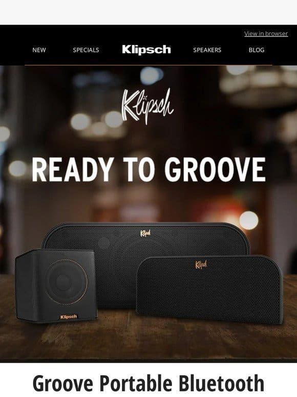 READY TO GROOVE | Groove Portable Bluetooth Speakers
