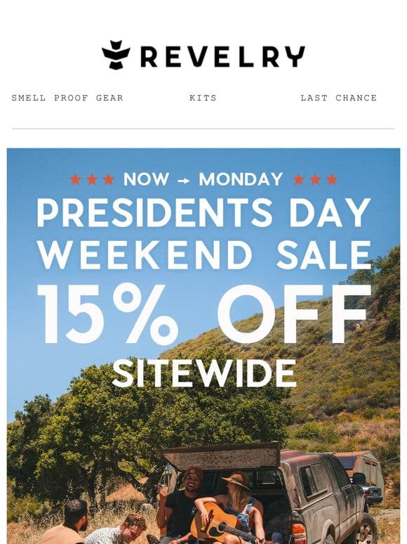 REVELRY // Don’t Miss Our Presidents Day Sale