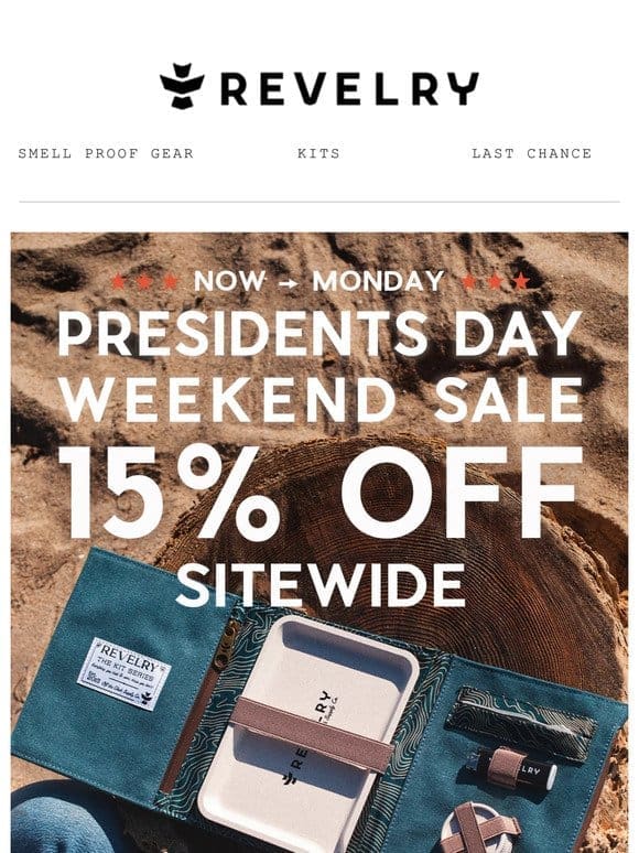 REVELRY // Presidents Day Weekend Sale Starts Now