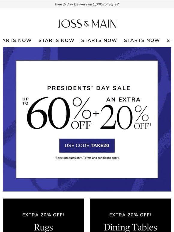 RUGS      : Presidentsʼ Day Sale