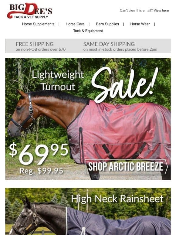 Rainsheet & Mud Deals – Limited time only