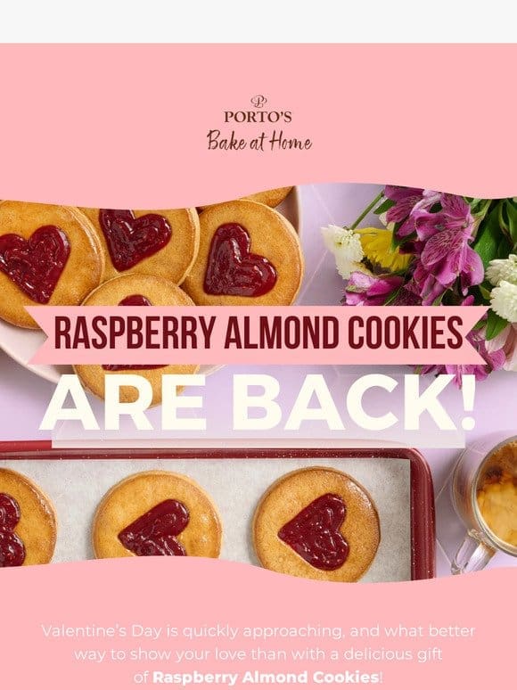 Raspberry Almond Cookies are BACK!