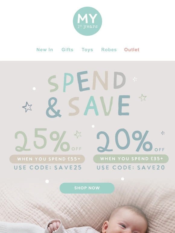 Ready. Set. Save! Score up to 25% off