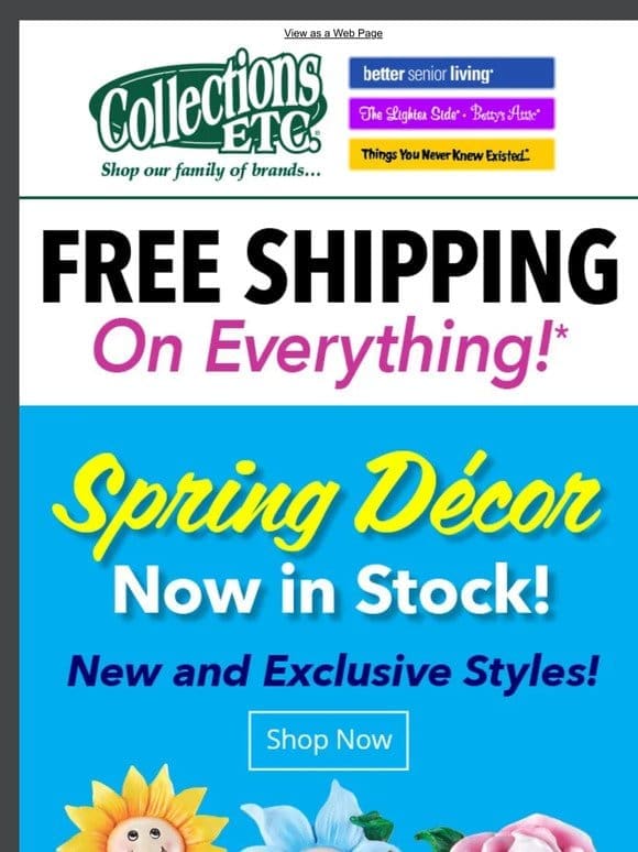 Ready， Set， Spring! Now In Stock Spring Decor!
