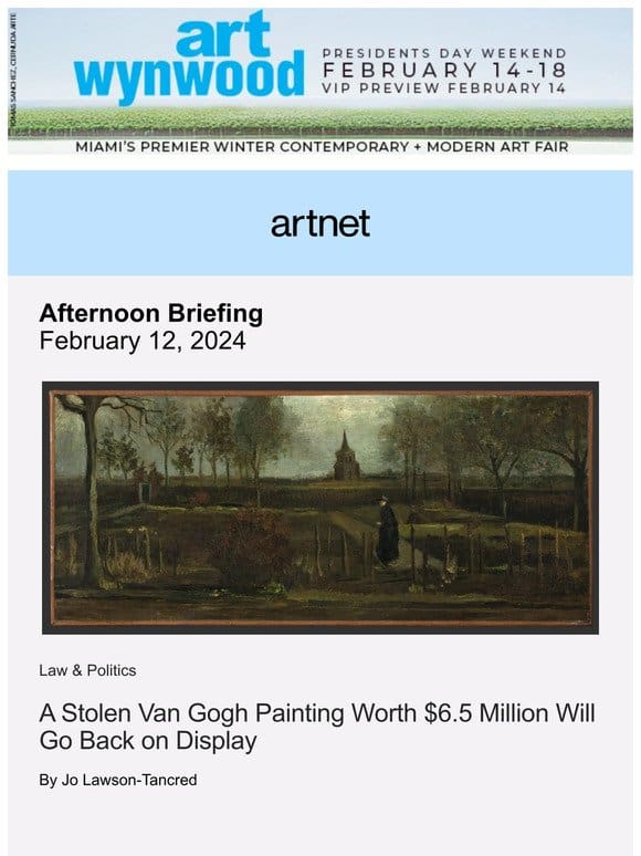 Recovered Van Gogh Painting Returns to UK