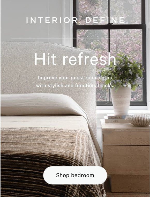Refresh your guest room like