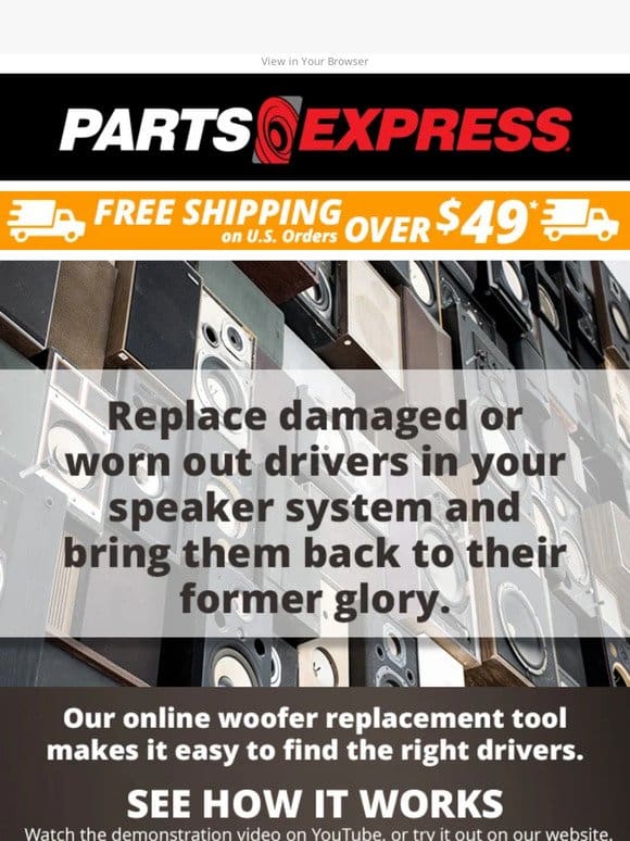 Replace your damaged or worn-out drivers with ease!