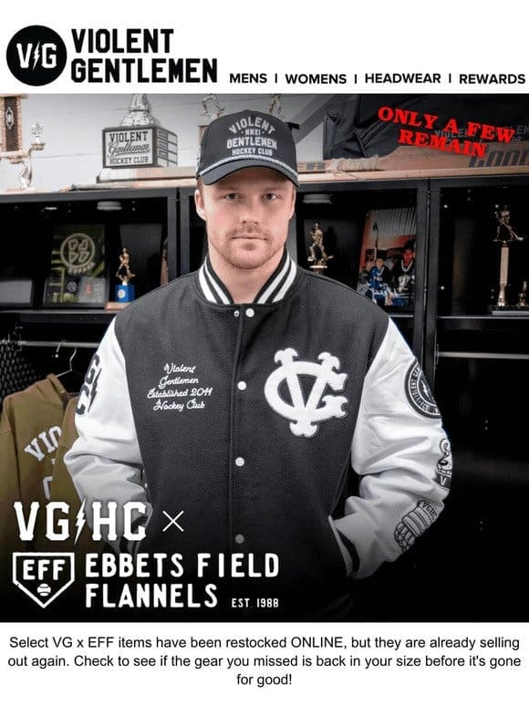 Restocked VG x Ebbets Collab But Selling FAST!!