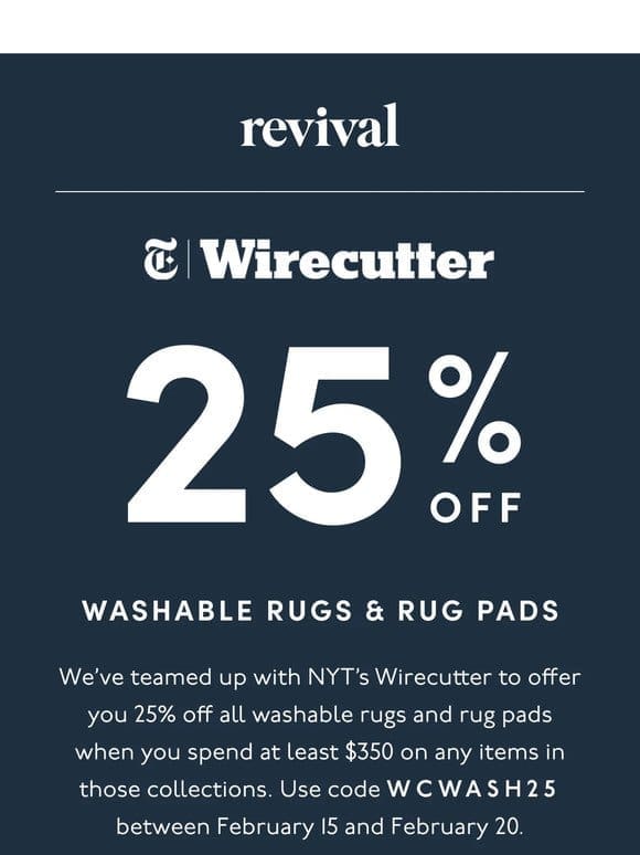 Revival x Wirecutter