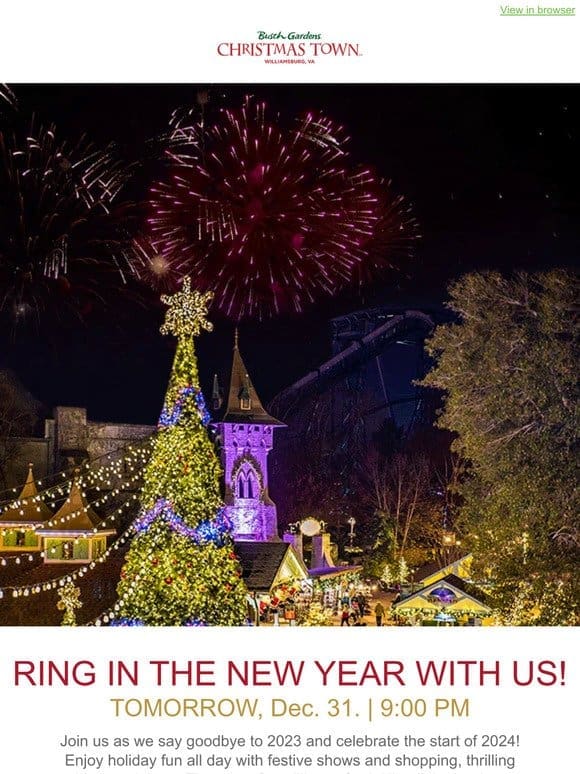 Ring In The New Year With Us