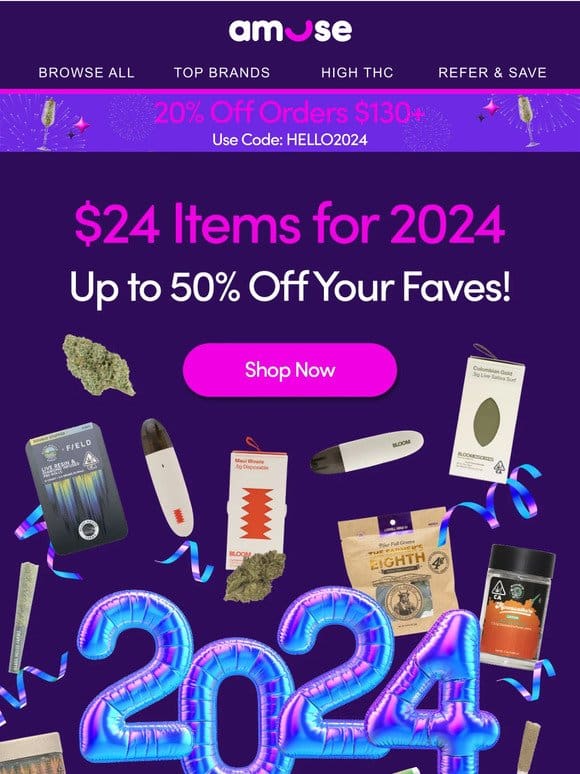 Ring in 2024 with $24 Items