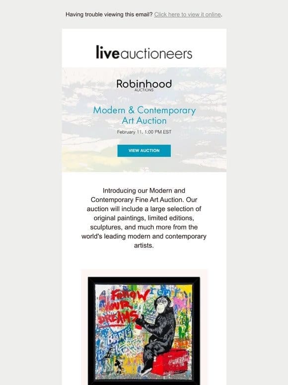 Robinhood Auctions | Modern & Contemporary Art Auction