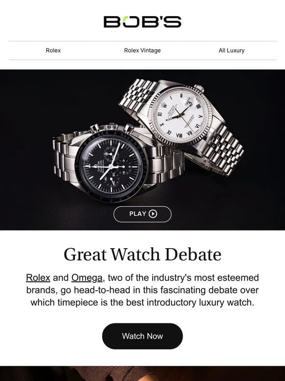 Rolex vs. Omega: What is the Best First Luxury Watch?