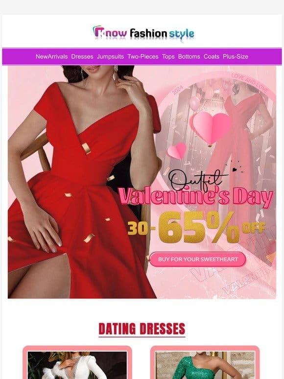 Romantic outfits for valentine’s day 30-65%OFF