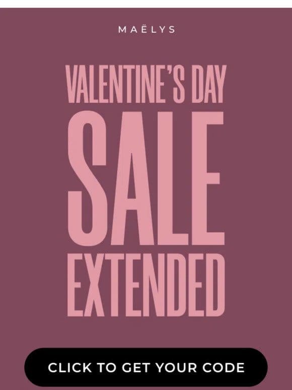 SALE EXTENDED