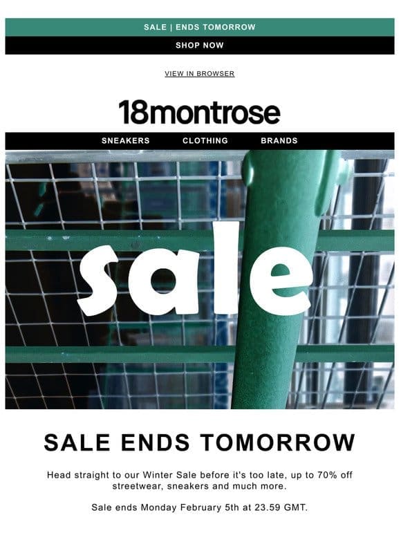 Sale | Ends Tomorrow.