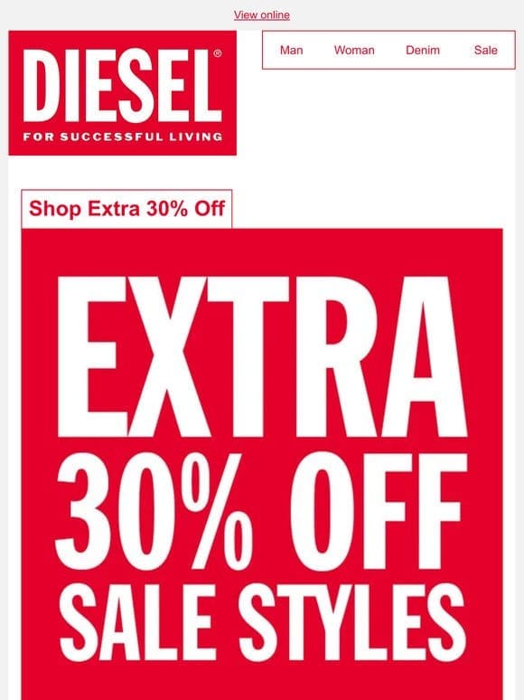 Sale on Sale: Extra 30% Off