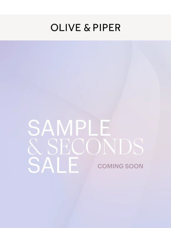 Sample & Seconds Sale