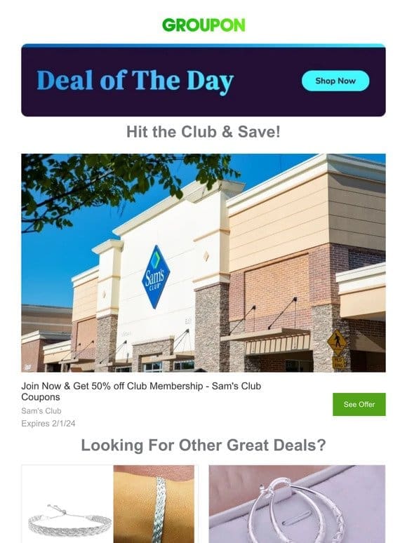 Sam’s Club + Groupon = Incredible Savings