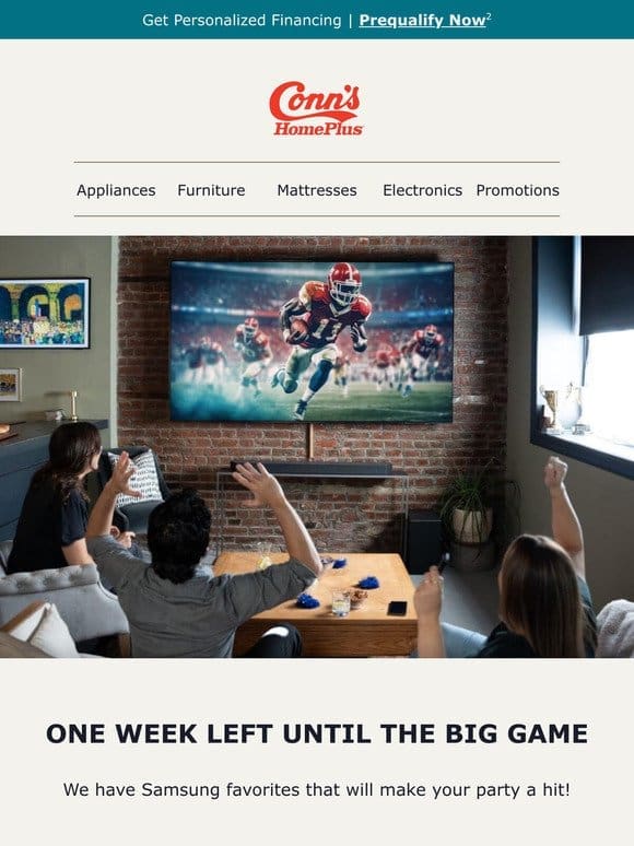 Samsung can elevate your BIG GAME experience