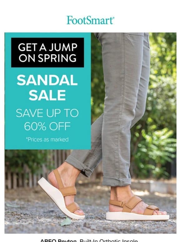Sandal Savings!  Get a Jump on Spring Styles and SAVE