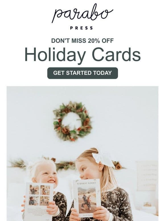 Save 20% on Holiday Cards