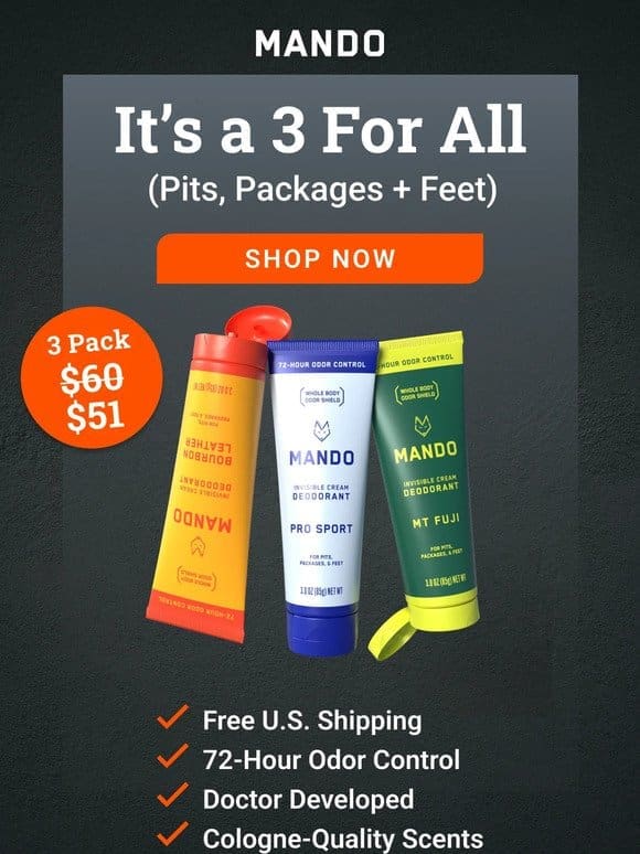 Save $9 on 3 Invisible Cream Tubes (Ships Free)