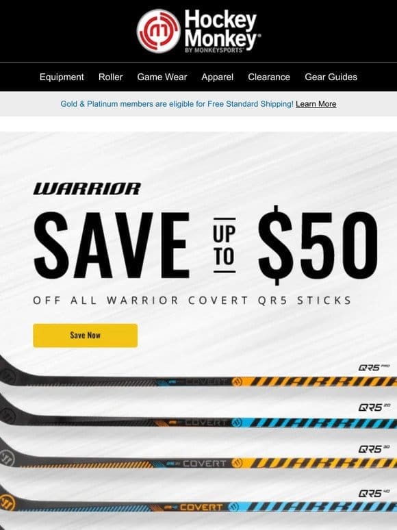 Save Big on Warrior Covert QR5 Hockey Sticks! Up to $50 Off – Shop Now!  ✨