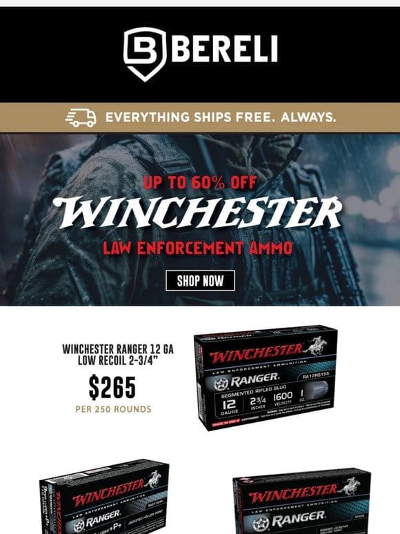 Save Big on Winchester Range LE Ammo
