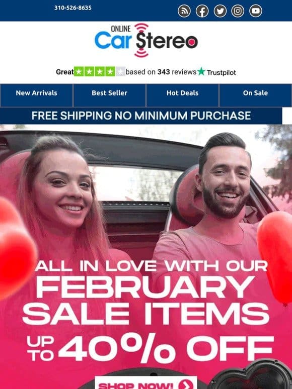 Save Big this Valentine’s! Up to 40% OFF!
