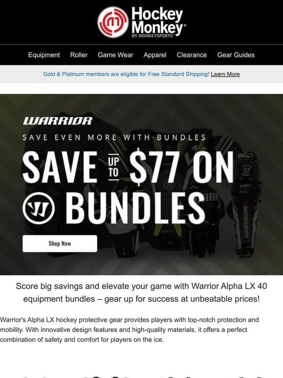 Save Big， Play Big! Warrior Alpha LX 40 Equipment Bundles – Unbeatable Savings!