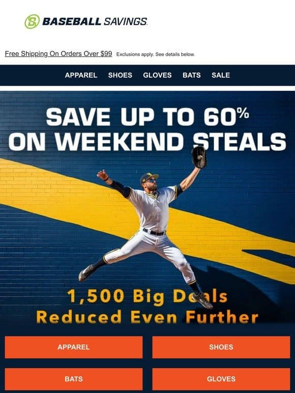 Save Up To 60% On 1，500 Weekend Steals