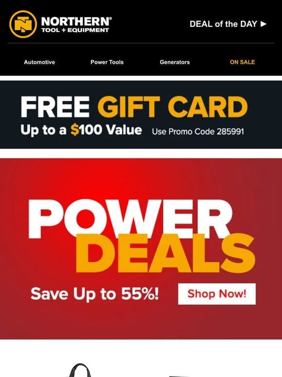 Save up to 55% | Power Deals Are Here