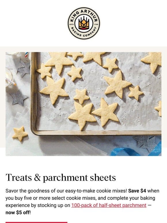 Savings Duo: Cookie Mixes + Parchment!