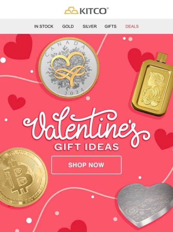 Say “Be Mine” with gifts that shine