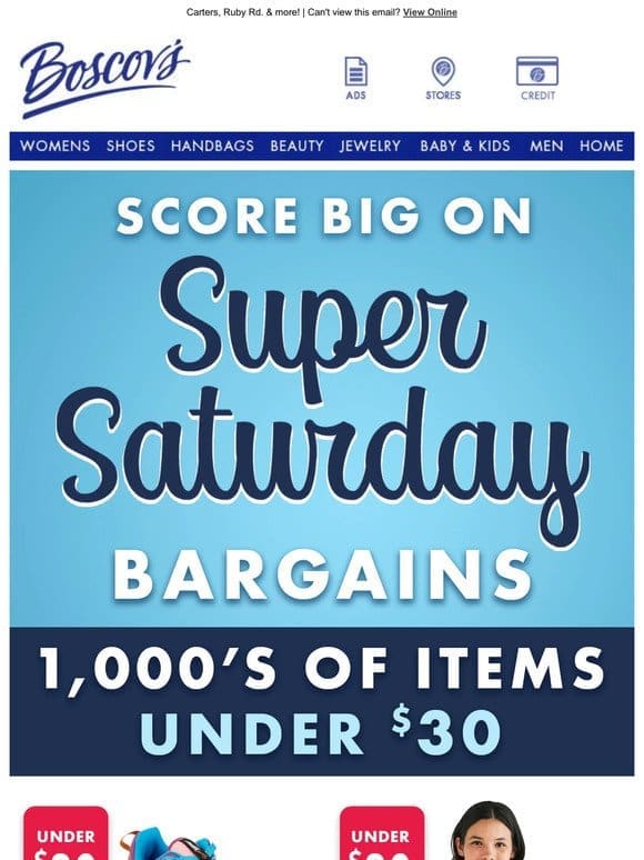 Score Big on Super Saturday Bargains