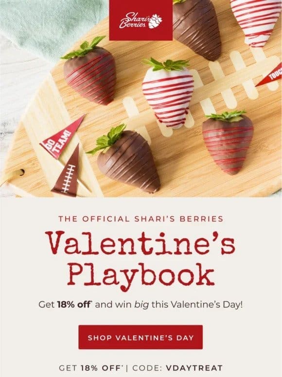 Score a Touchdown With These Valentine’s Day Savings